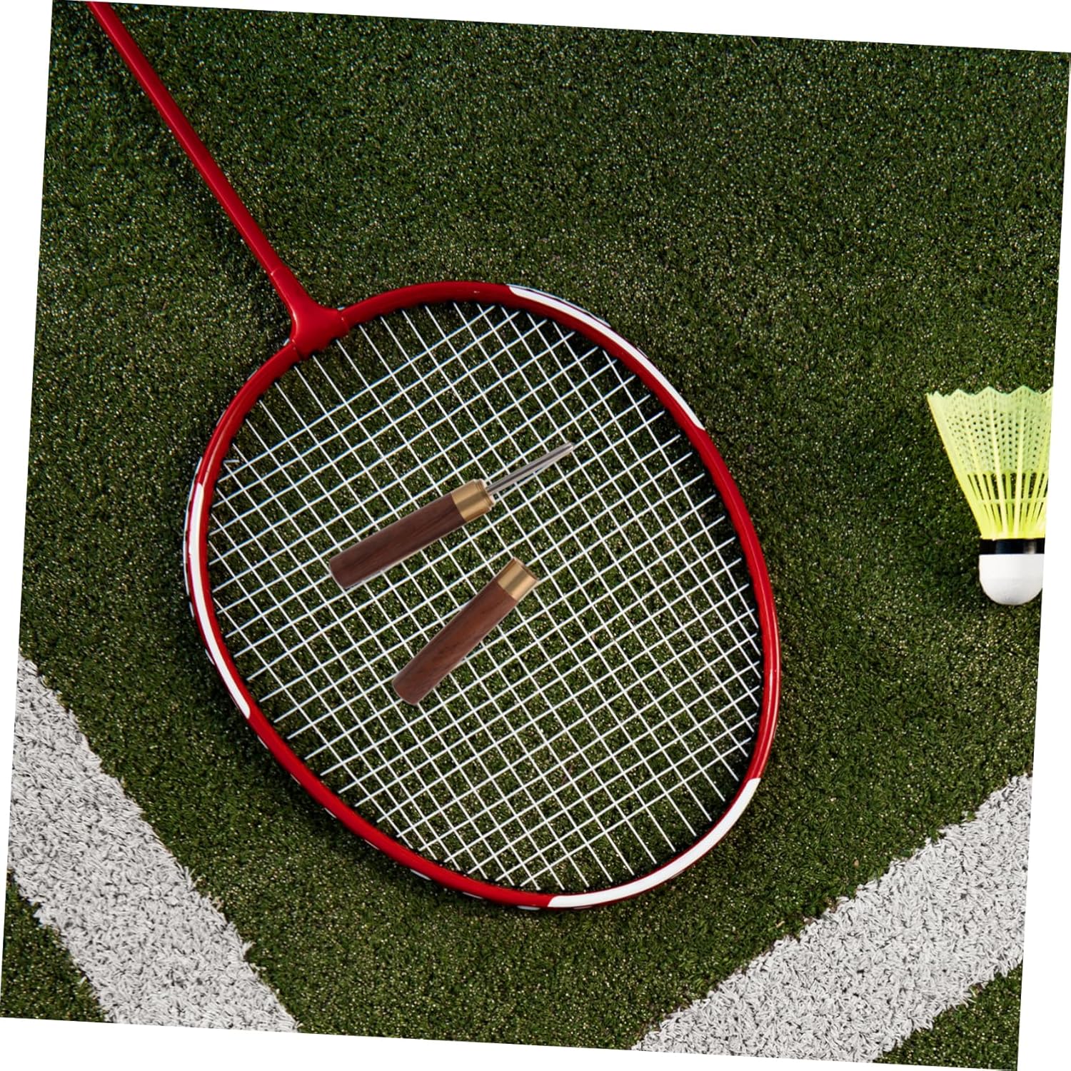 Happyyami 2pcs Badminton Racket String Management Cone Badminton Racket Stringing Supply Badminton Threading Awl
