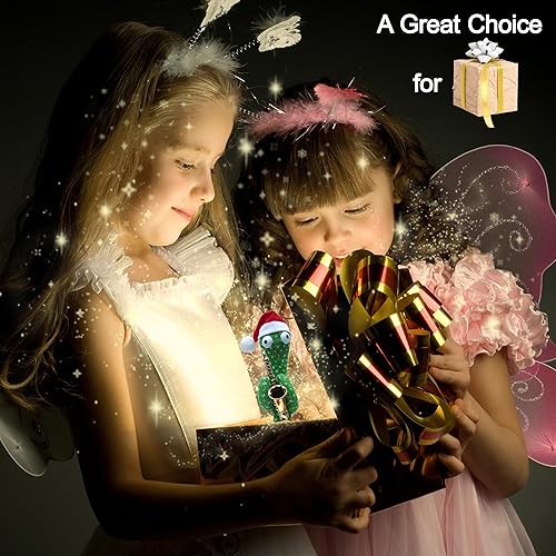 Miniatura 6 de Proweber Juguete de cactus bailarín con música, luces  Hablar, grabar, repetir juguete mímico para bebés y niños pequeños  Lindo cactus verde de