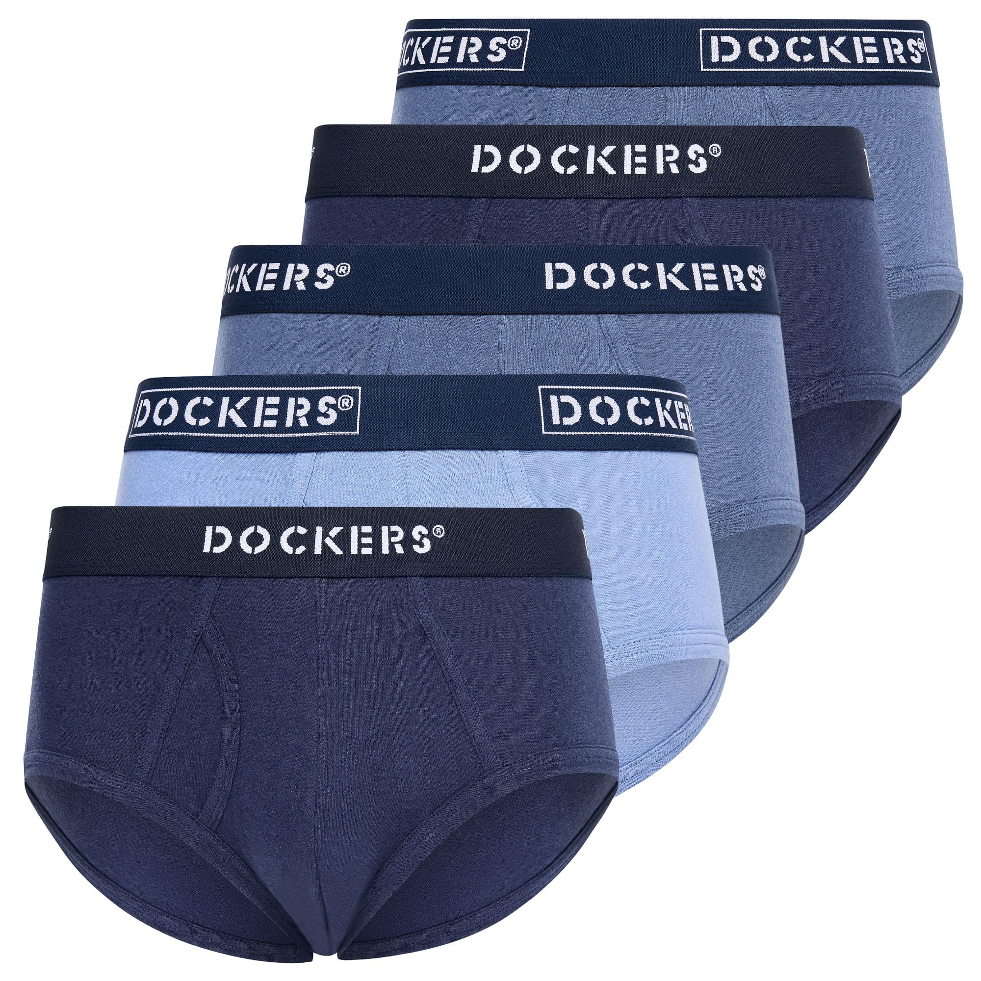 DOCKERS Mens Underwear Pack of 5 Mens Briefs Underwear for Men Soft Cotton