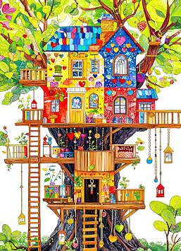Bgraamiens -Magic Dwelling Jigsaw Puzzle for Adults 1000 Piece