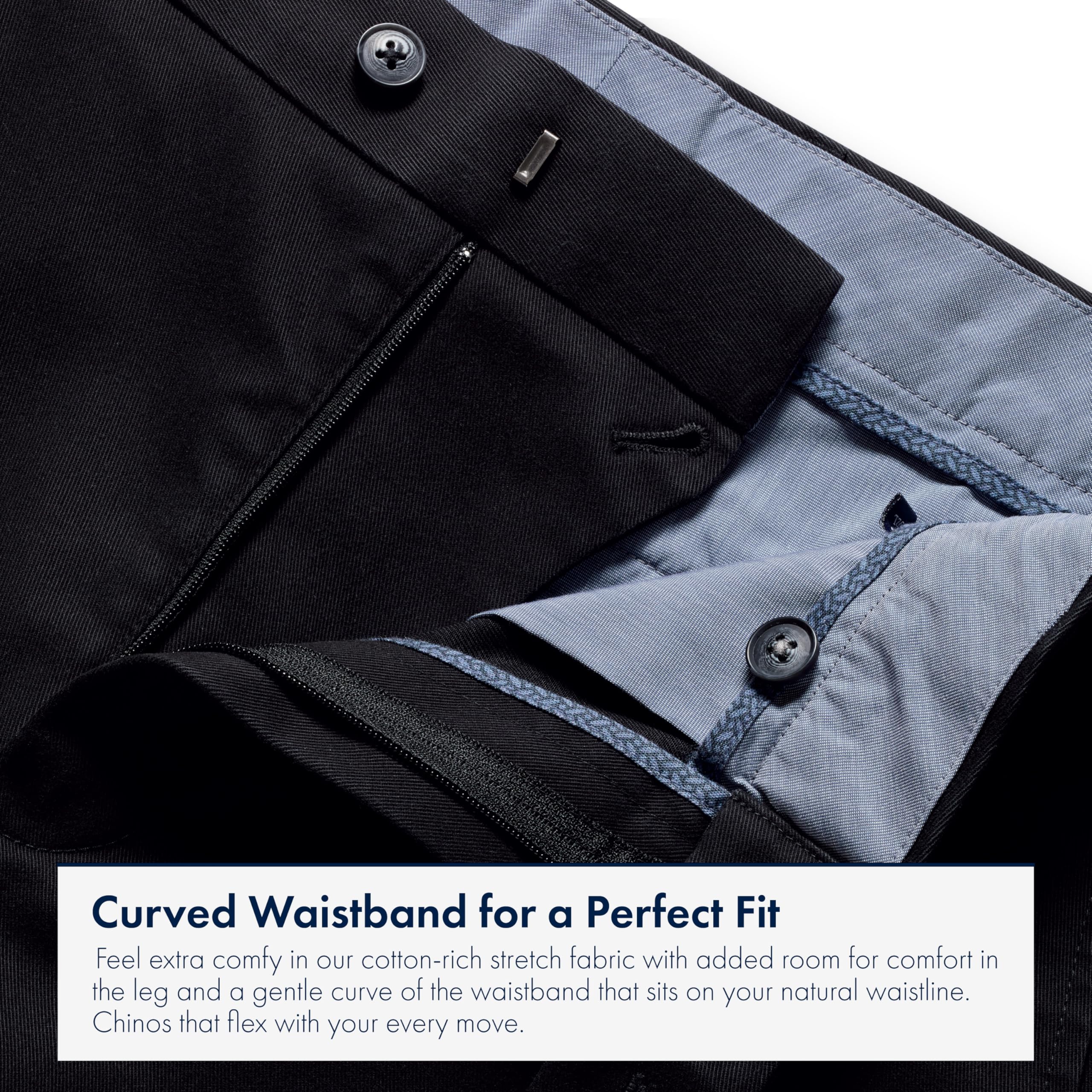 Black Slim Fit Ultimate non-iron Chino