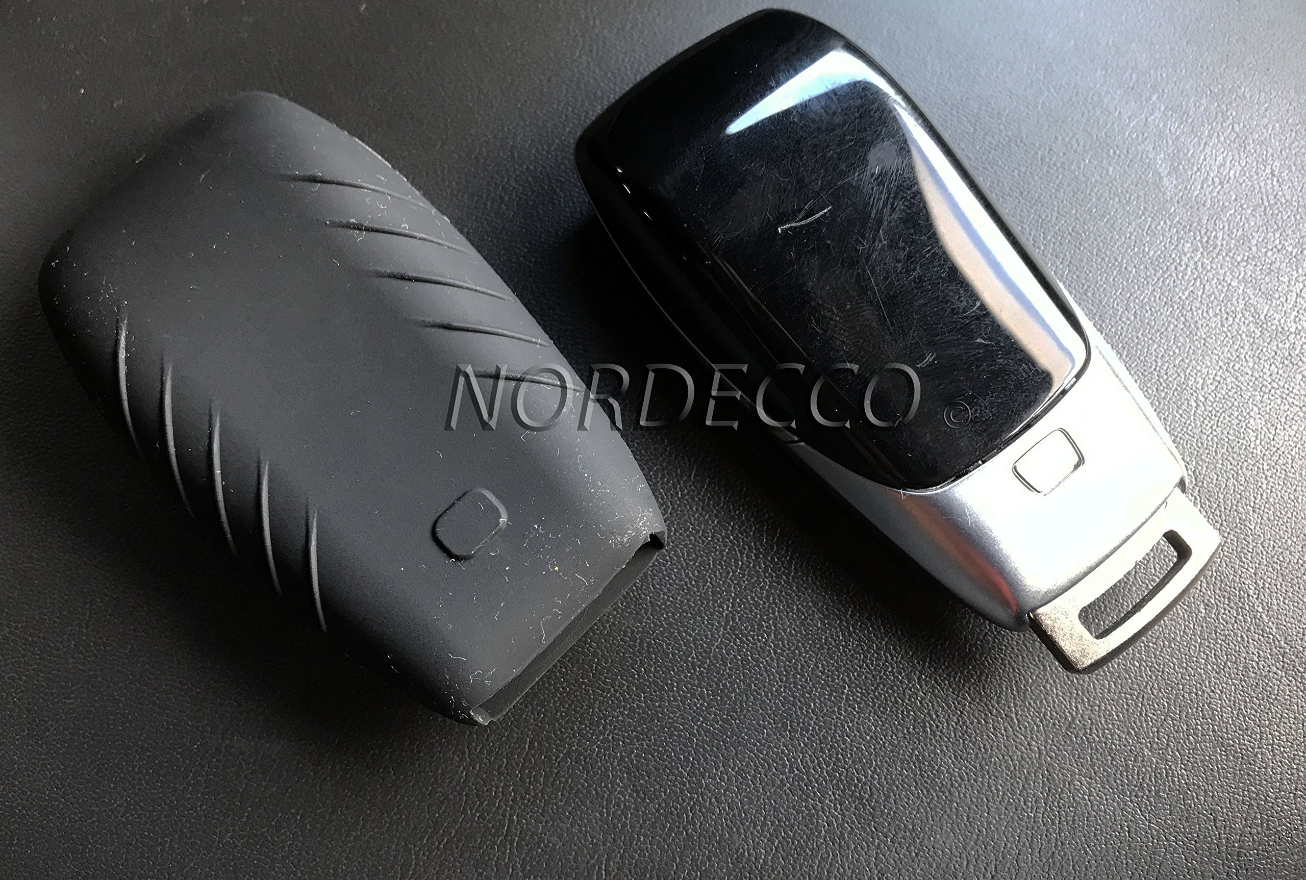 Nordecco - Custodia protettiva in silicone compatibile con portachiavi a 3/4 pulsanti 2017 2018 Mercedes-Benz Classe C AMG E Classe S CLA GLA Hybrid W213 (viola