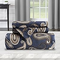 Vista 6 de Superior Juego de funda de edredón de franela de algodón de alta calidad, para todas las estaciones, 100% algodón cepillado, juego de 2 piezas