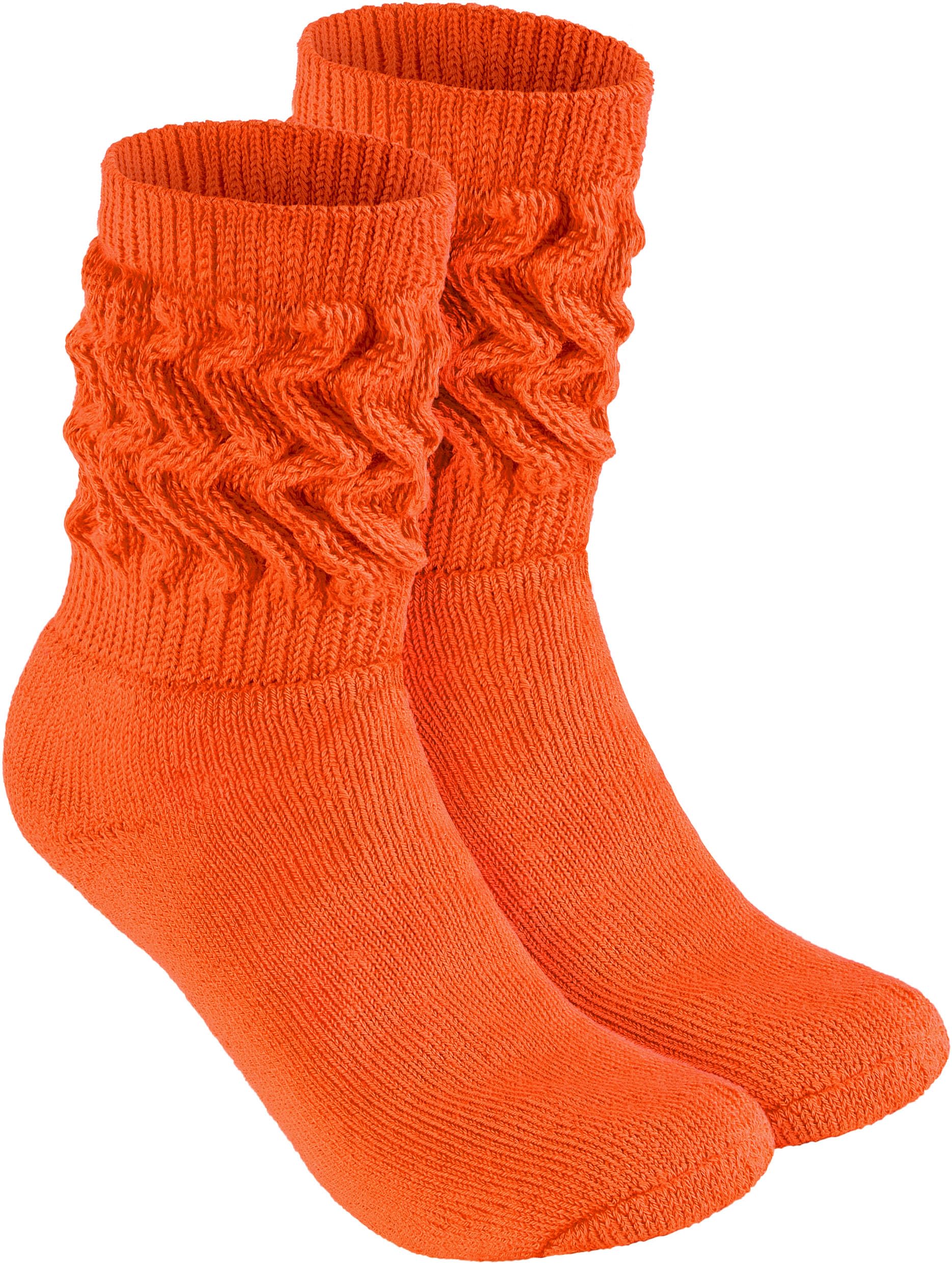 Brubaker Unisex Orange Womens Or Mens Fitness Workout Slouch Socks Gym - Uk 2.5-5