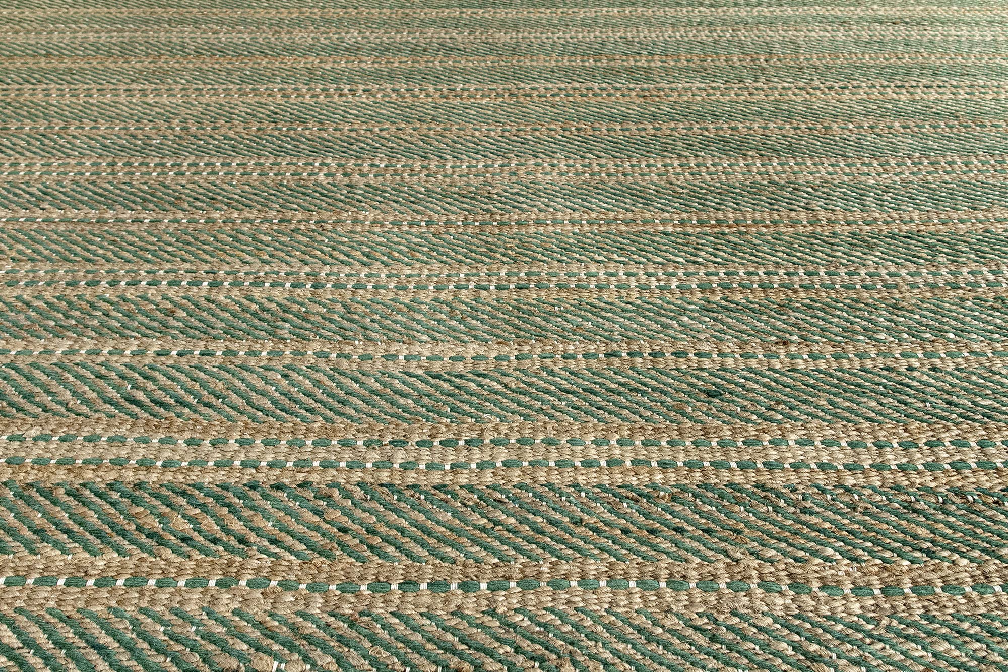 HAMID - Alfombra Yute Lana Olivia, Alfombra Lana y Yute, Tejida a Mano Tejida para Salon, Dormitorio, Sala de Estar, Verde Natural, (250x300cm)