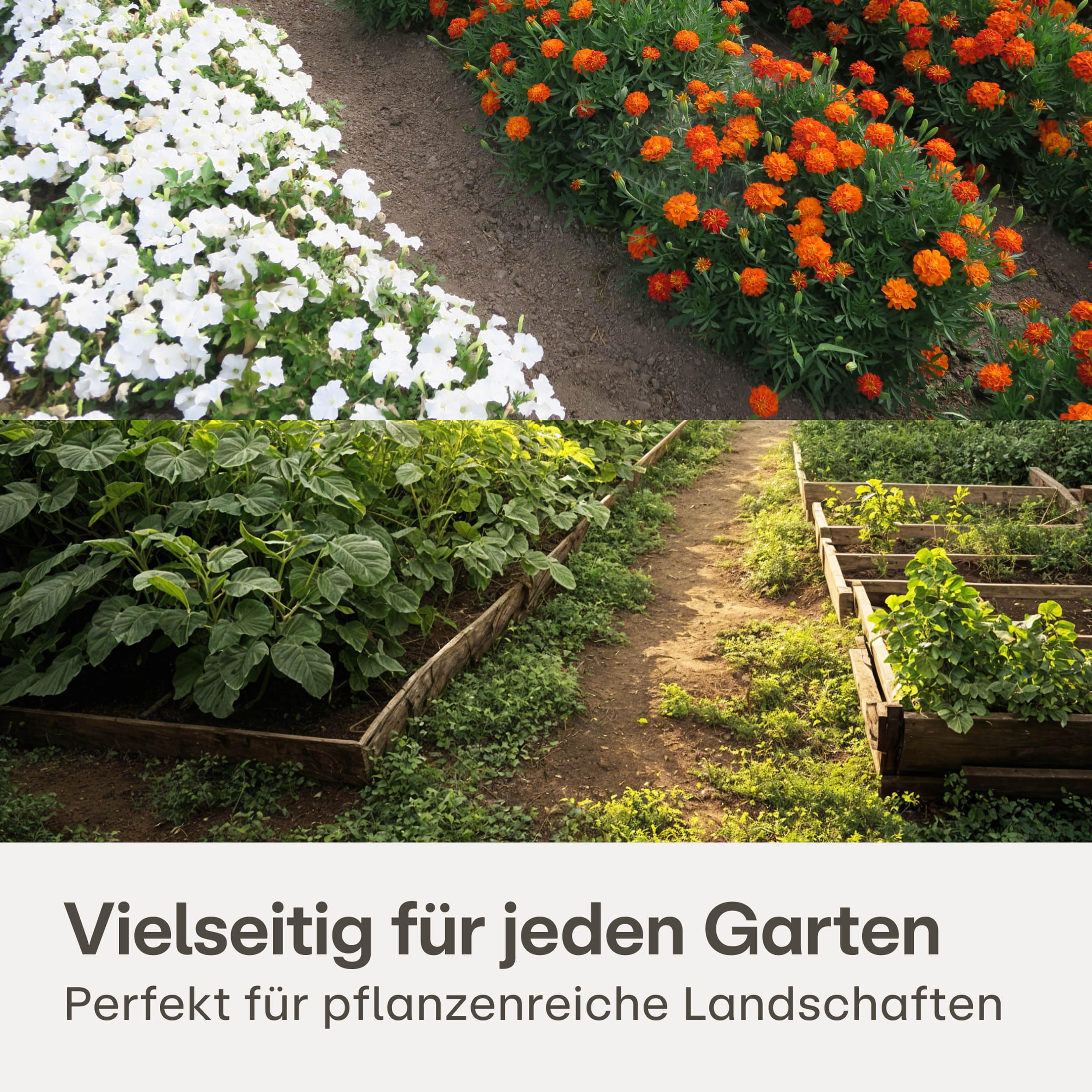 Praknu Unkrautvlies 100g/m² mit 12 Erdankern - 𝗘𝘅𝘁𝗿𝗮 𝗦𝘁𝗮𝗿𝗸 & UV-Stabil - 25m² Reißfeste & Wasserdurchlässige Unkrautfolie - Ideal für Garten, Hochbeete & Terrassen