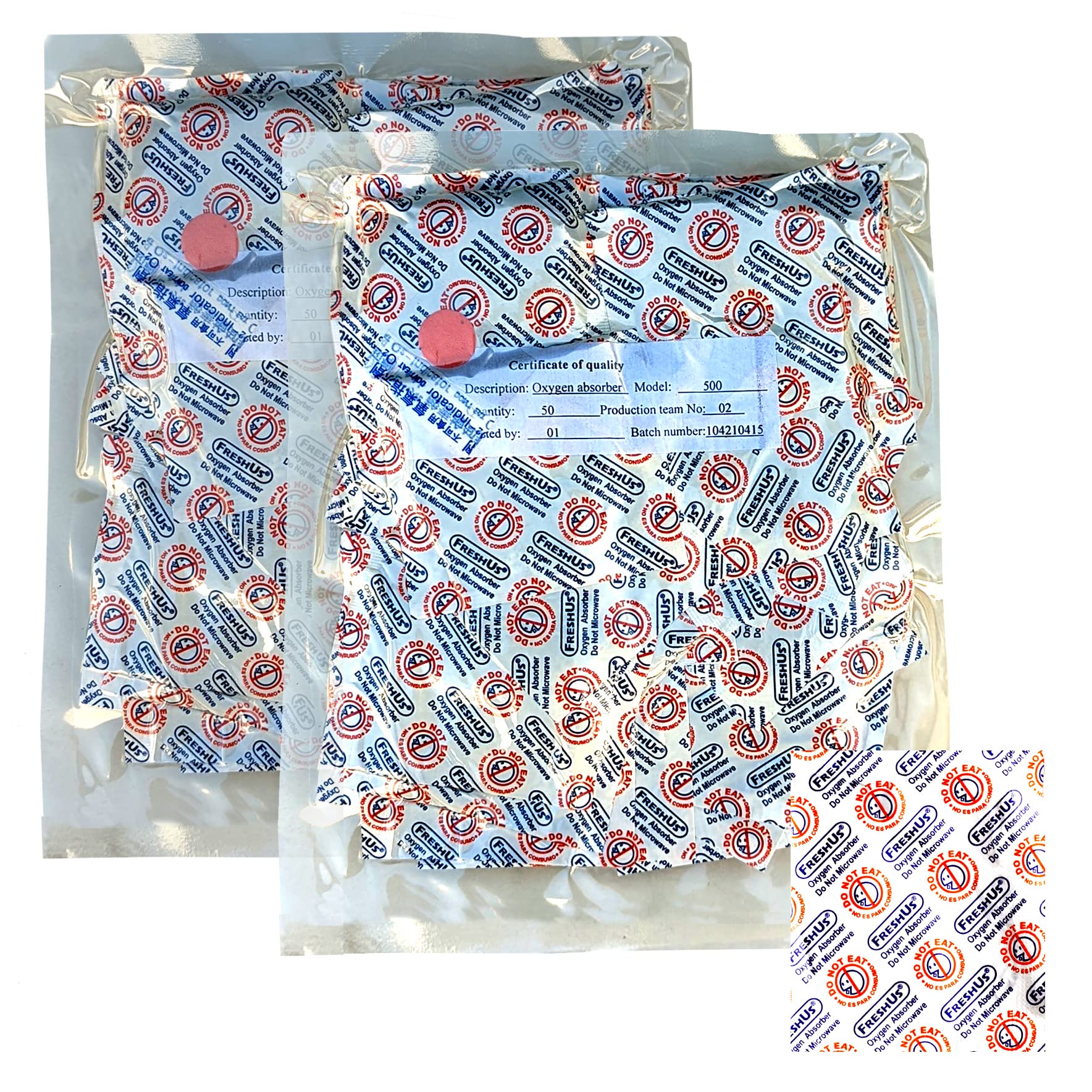 Buy AwePackage 100 count of 500cc Oxygen Absorber(in 2 Individual Packs