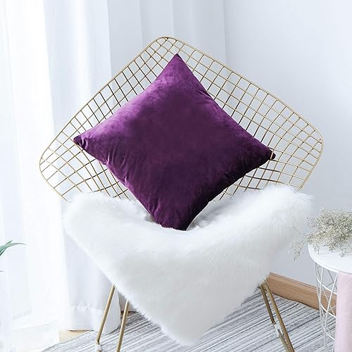 Miniatura 8 de Home Brilliant - Funda de cojín decorativa para el hogar, en terciopelo, para sofá, silla, cama