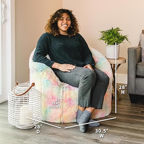 Miniatura 196 de Big Joe Milano Outdoor - Puf para exteriores, color blanco marino Cuero Montana Negro,Smartmax negro,Caribou,Carmel Montana Cuero,Blazer de