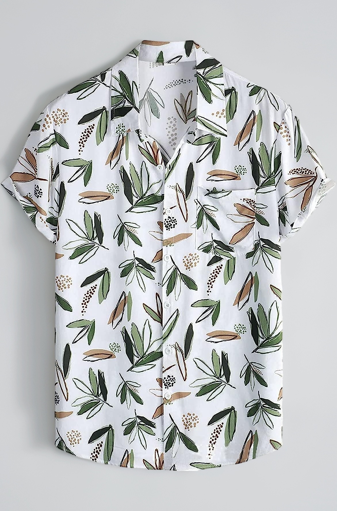 Leriya Fashion Men's Casual Rayon Relaxed Fit Shirt Button Down Summer Shirts for Men | Stylish Printed | Short Sleeve | Trendy (Available in Plus Size and Combo Pack of 2)