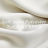 Vista 4 de SHINELAND Cortinas opacas de 102 pulgadas para sala de estar, cortinas opacas con pestaña trasera de 102 pulgadas de largo para dormitorio