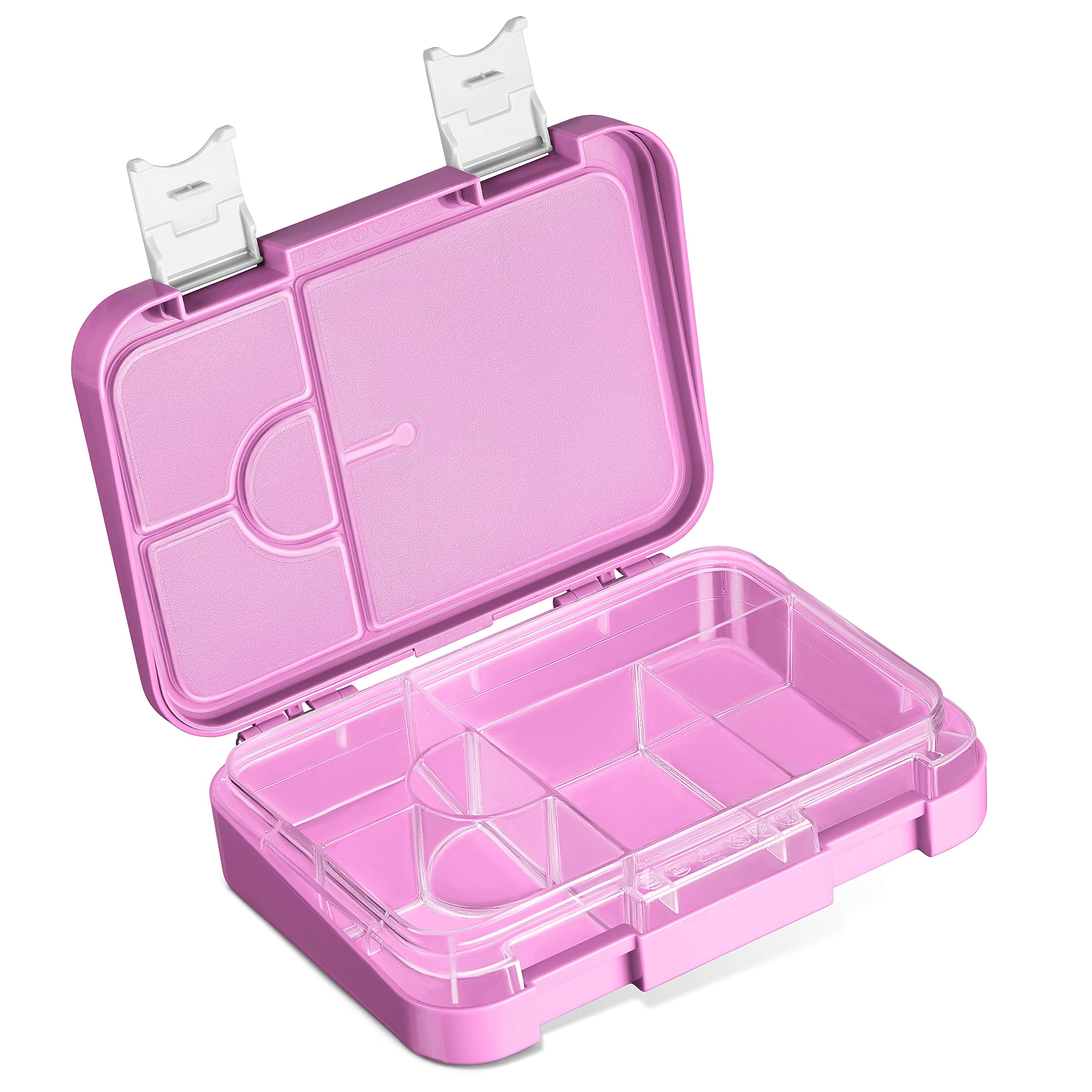 Boîte Bento Enfant My Vesperbox - 4+2 Compartiments, étanche, Robuste - Pour école, Maternelle - Bleu/blanc