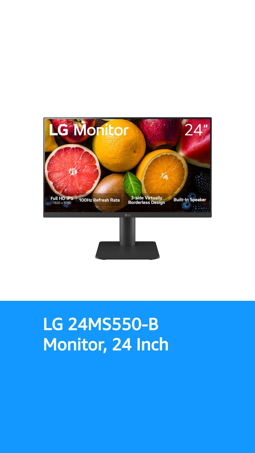 LG 24MS550 23.8-inch FHD IPS Display with 100Hz Refresh Rate