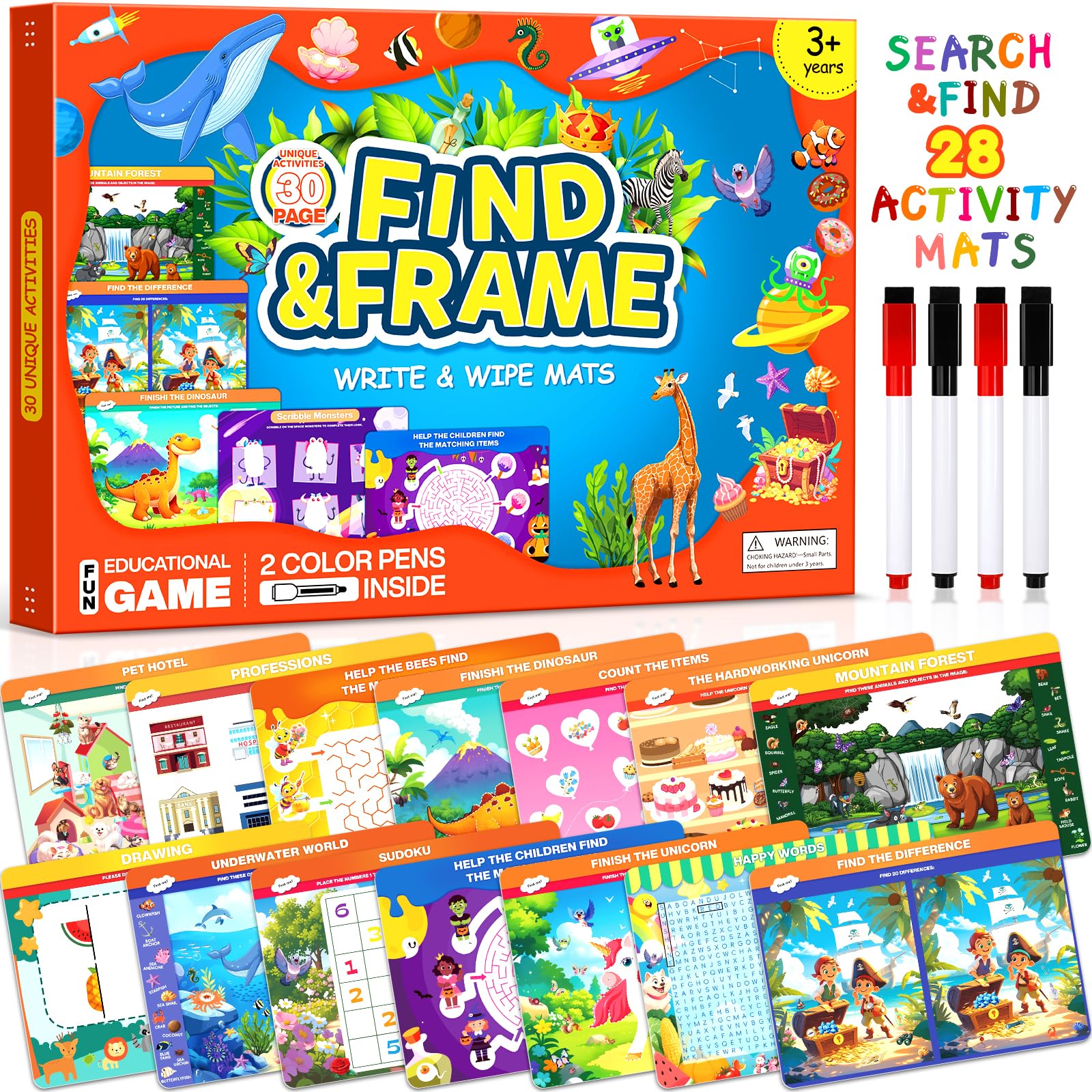 Play Along! 幼児向けボードブック全3巻セット BluRay Amazon.com: Search and Find Books for Kids 3-5, Reusable Preschool