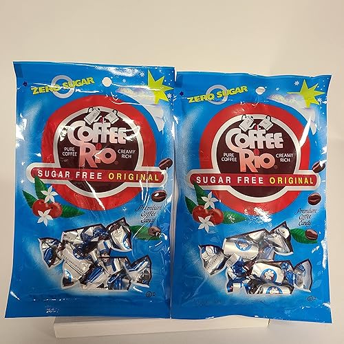 Miniatura 2 de Dos bolsas de dulces sin azúcar – Original Coffee Rio Premium Coffee Candy – Cada bolsa es de 3 onzas – Seis onzas de caramelo de café puro cremoso