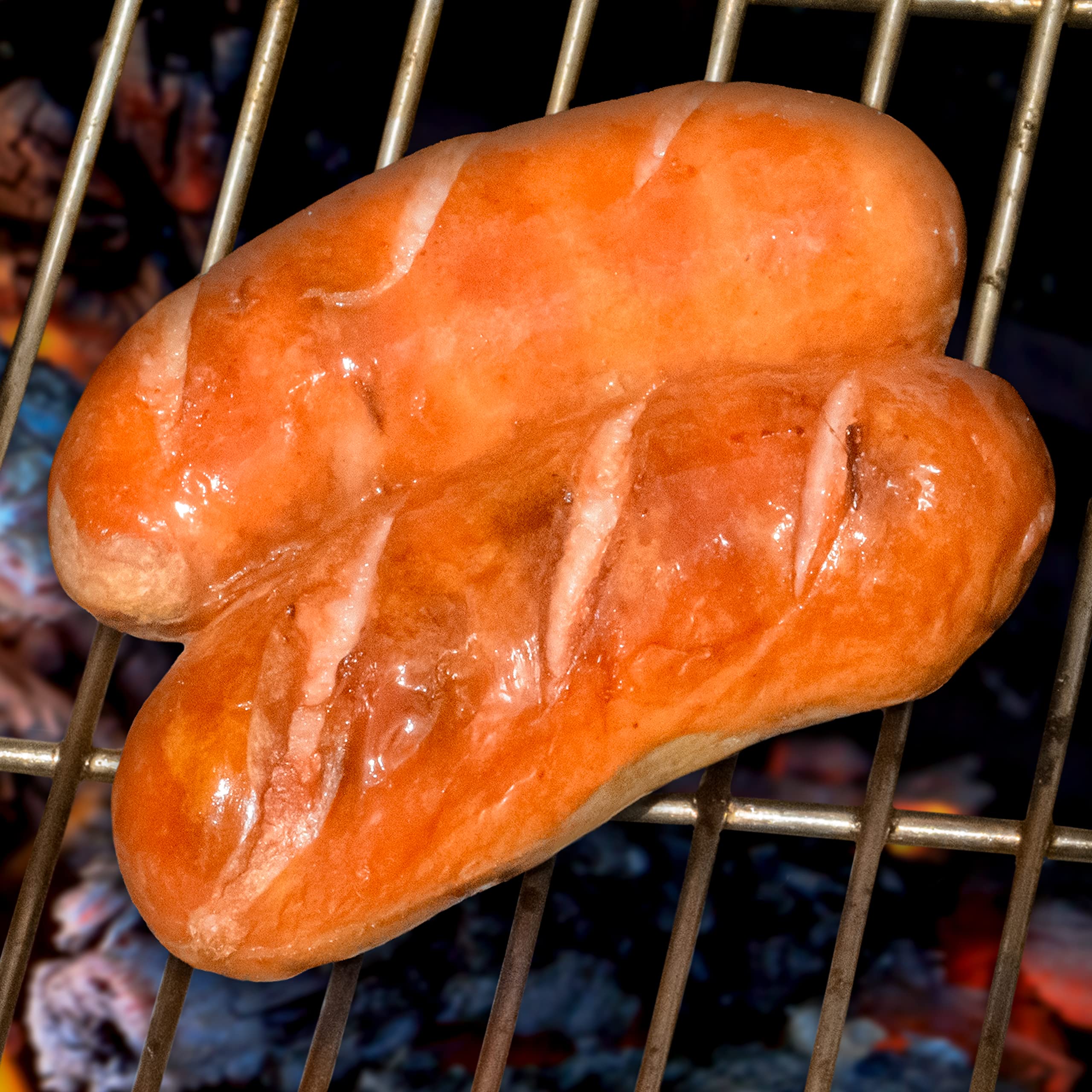 Food-United KNACKWURST 4x 600g Prager Speck-Knacker-Wurst-Würstchen nach Regensburger Art aus Rind-Schweine-Fleisch perfekt als Brat-Grill-nd ideale Hand-Snack-(4)