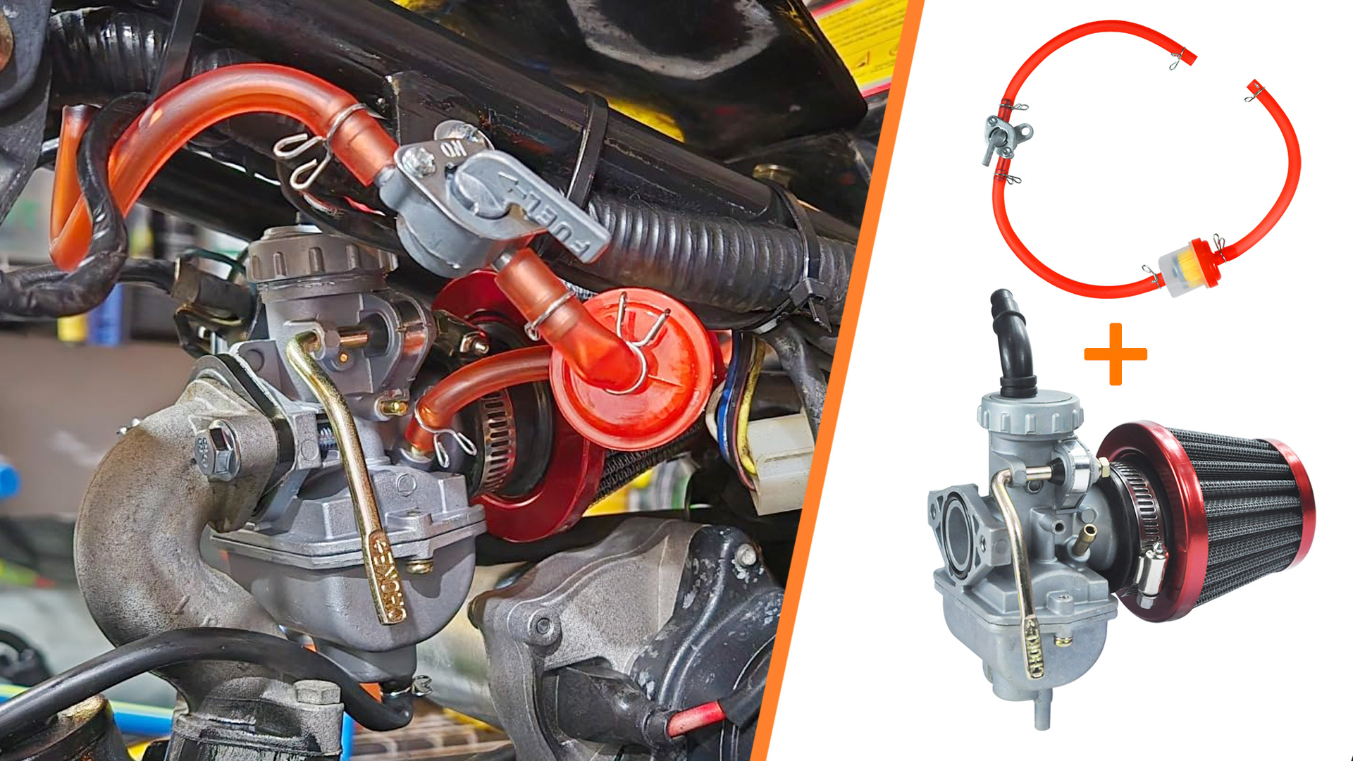 Amazon.com: HOLATO PZ20 Carburetor Carb Air filter Fuel Line