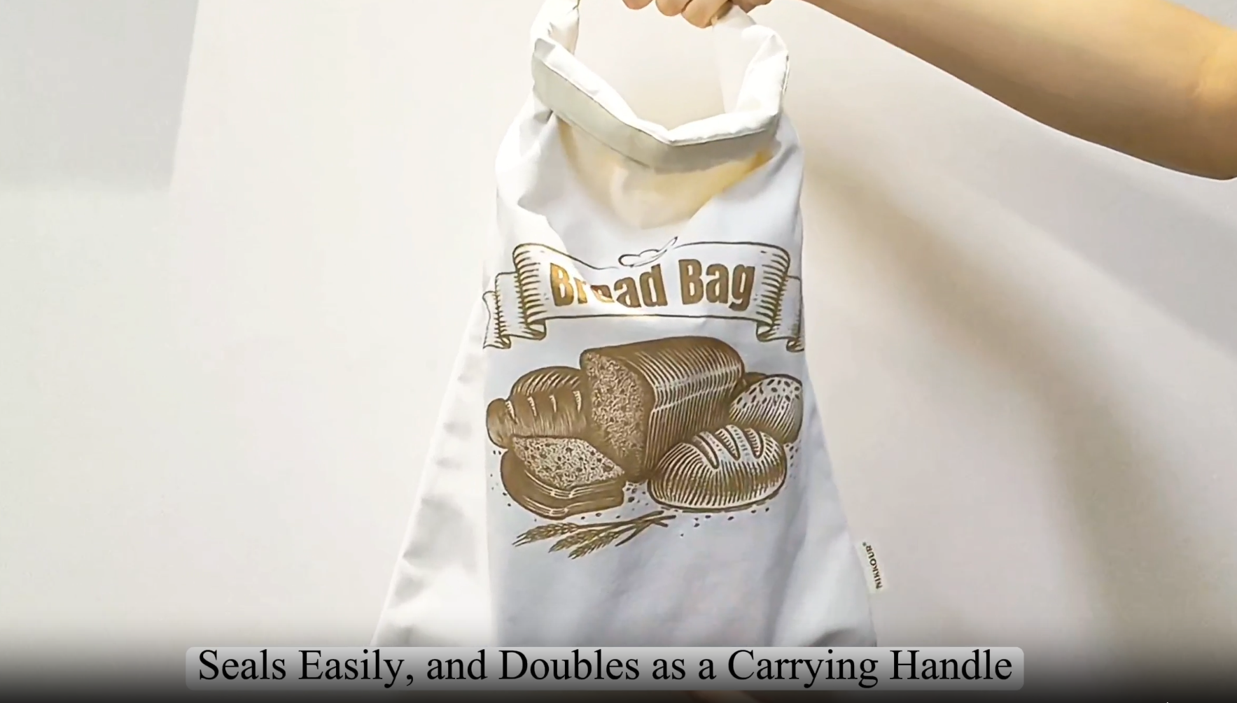 Amazon.com: Cotton Beeswax Bread Bag (2 Pack) Reusable Double-Lock
