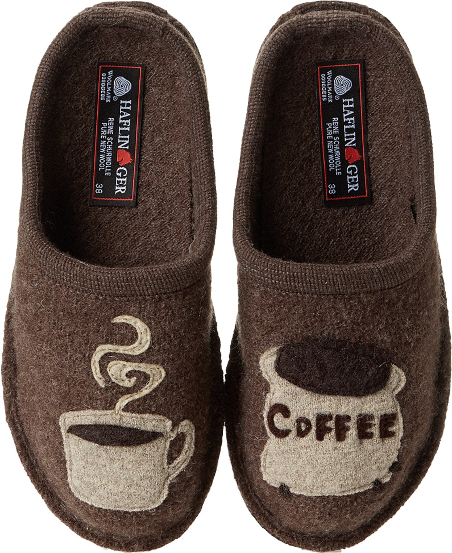 HAFLINGER Coffee Wool Slipper