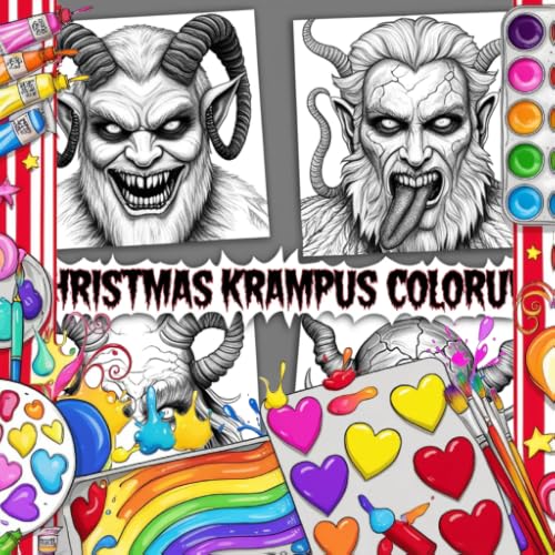 Christmas Krampus Coloring Book: Holiday Drawing & Paint Game | Mystical Art Pages