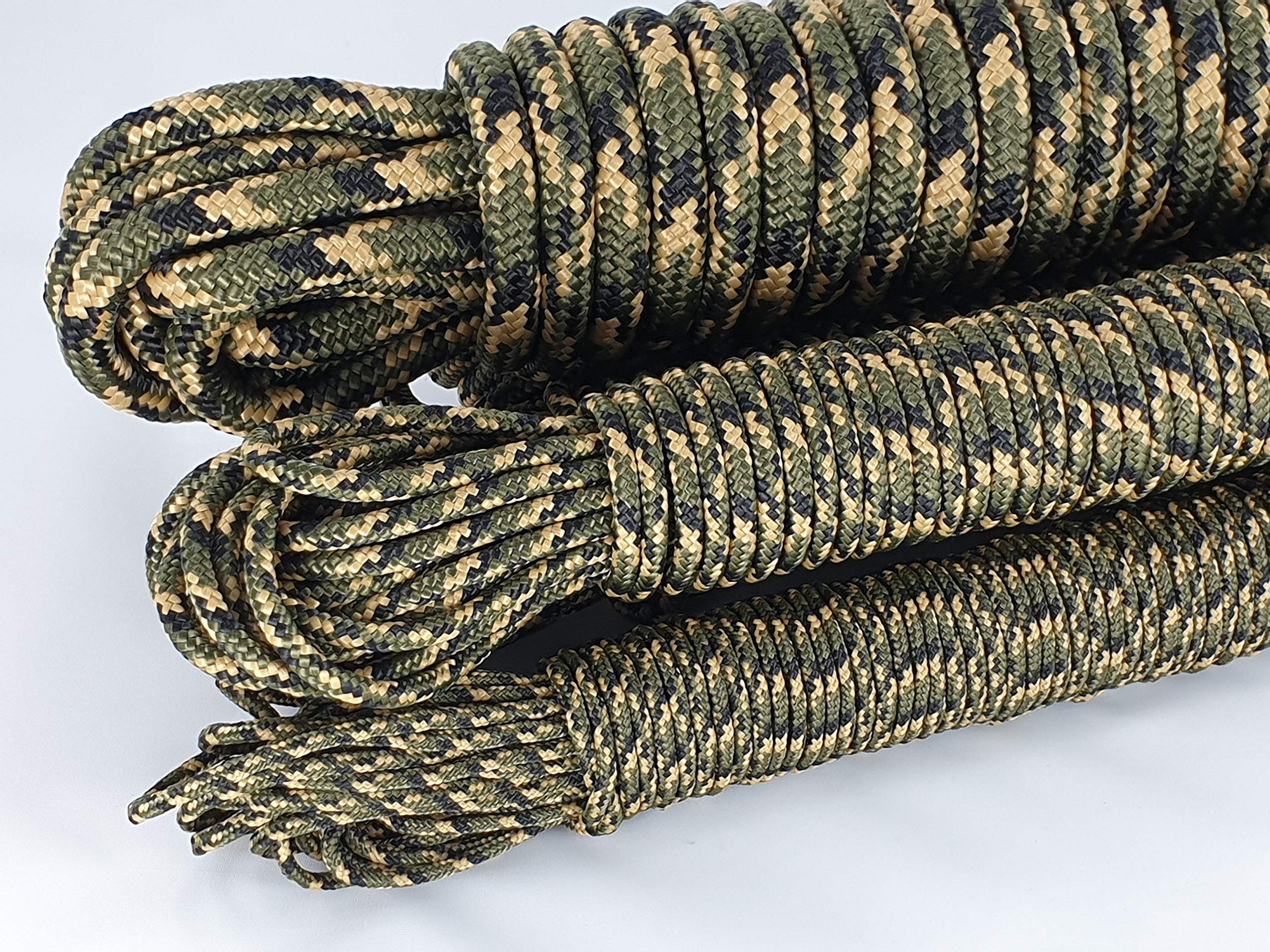 Moro Camouflage Seil Grün Polypropylenseil 40m - 3mm 4mm 5mm 6mm 8mm 10mm 12mm (0,22€/m - 1,12€/m)