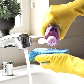 PLAYTEX HandSaver Reuseable Rubber Cleaning Gloves (Small, 6 Pairs), Everyday Protection Reusable Household Gloves
