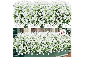 Budding Beauty: 24 Bundles of Artificial Flowers for Outdoor Décor