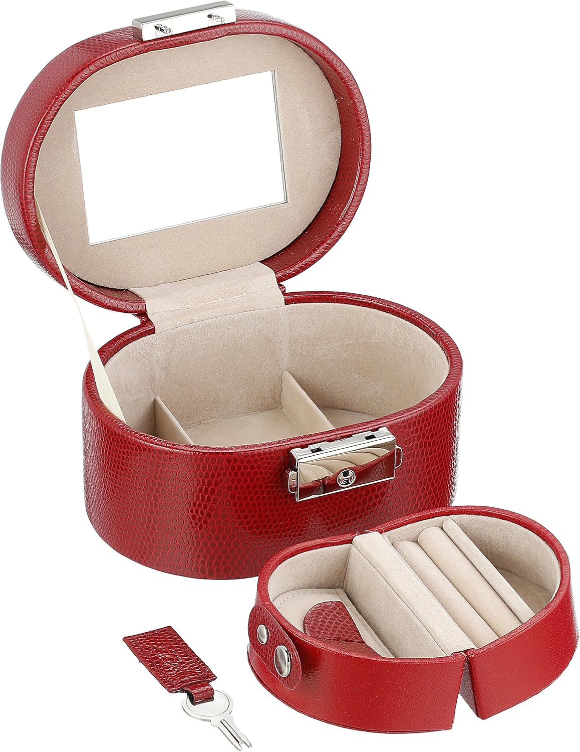 WOLF 281402 Heritage Mini Oval Jewelry Box, Black : Clothing, Shoes & Jewelry