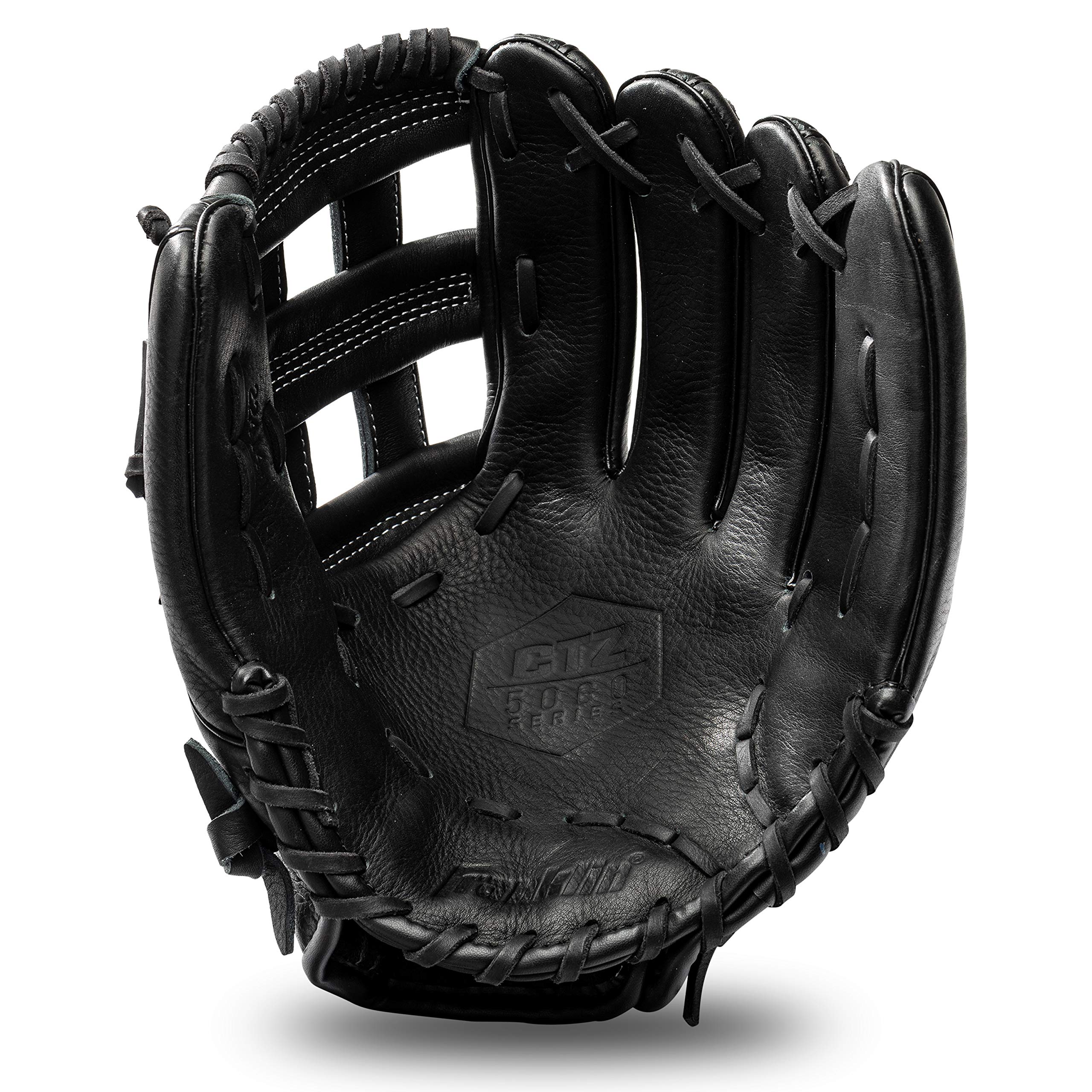 Franklin Sports Gants de Baseball en Cuir de Vache Noir CTZ5000