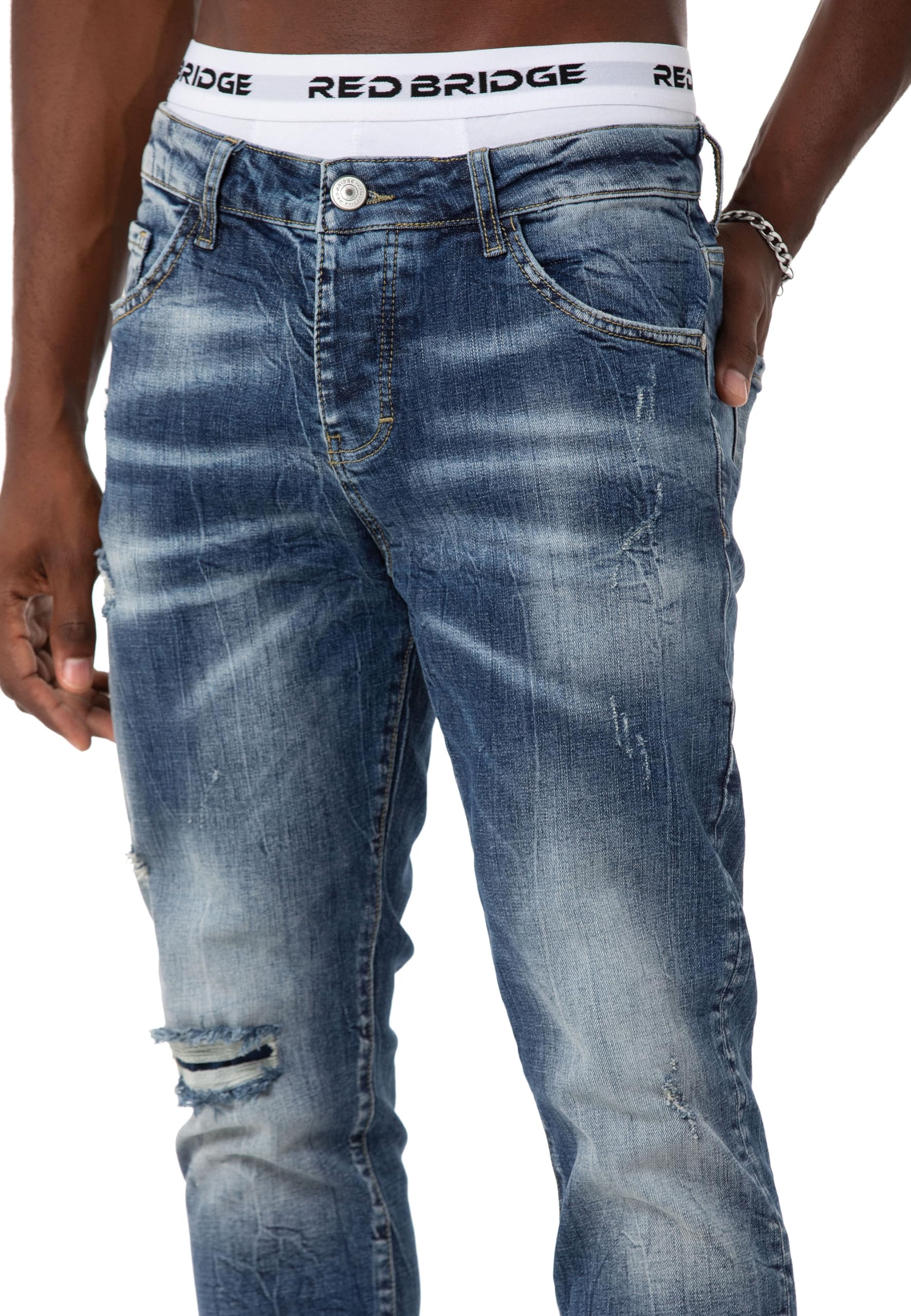 Red Bridge - Jeans da uomo, in denim