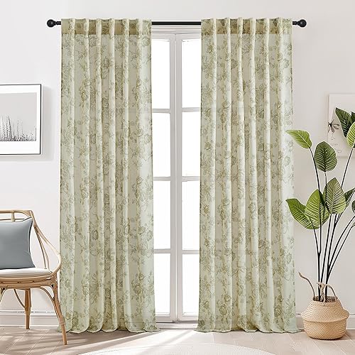 Miniatura 9 de StangH Cortinas de terciopelo negro para sala de estar  Elegante decoración del hogar, cortinas de terciopelo grueso y pesado con patrón floral