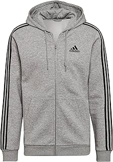 adidas Men's Essentials Fleece 3-Stripes Full-Zip