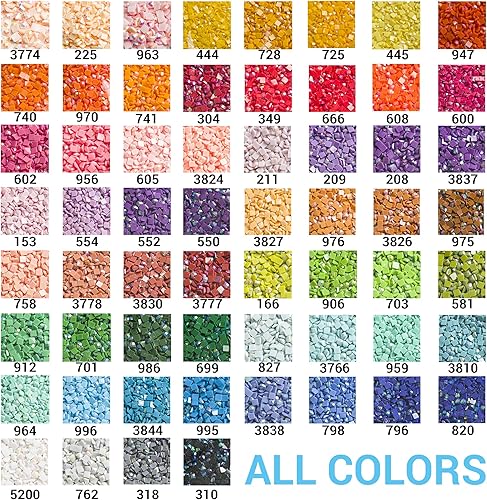 Miniatura 2 de AB - Cuentas de pintura de diamante para taladro cuadrado, accesorios de pintura de diamante, 60 colores, brocas de pintura de diamante AB para