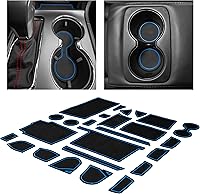 Vista 15 de CupHolderHero Compatible con accesorios Jeep Wrangler JK 2011-2017, insertos interiores antideslizantes antipolvo, tapetes de revestimiento