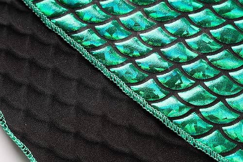 Miniatura 5 de Funna Disfraz de sirena para niñas, vestido de princesa con orejas y diadema