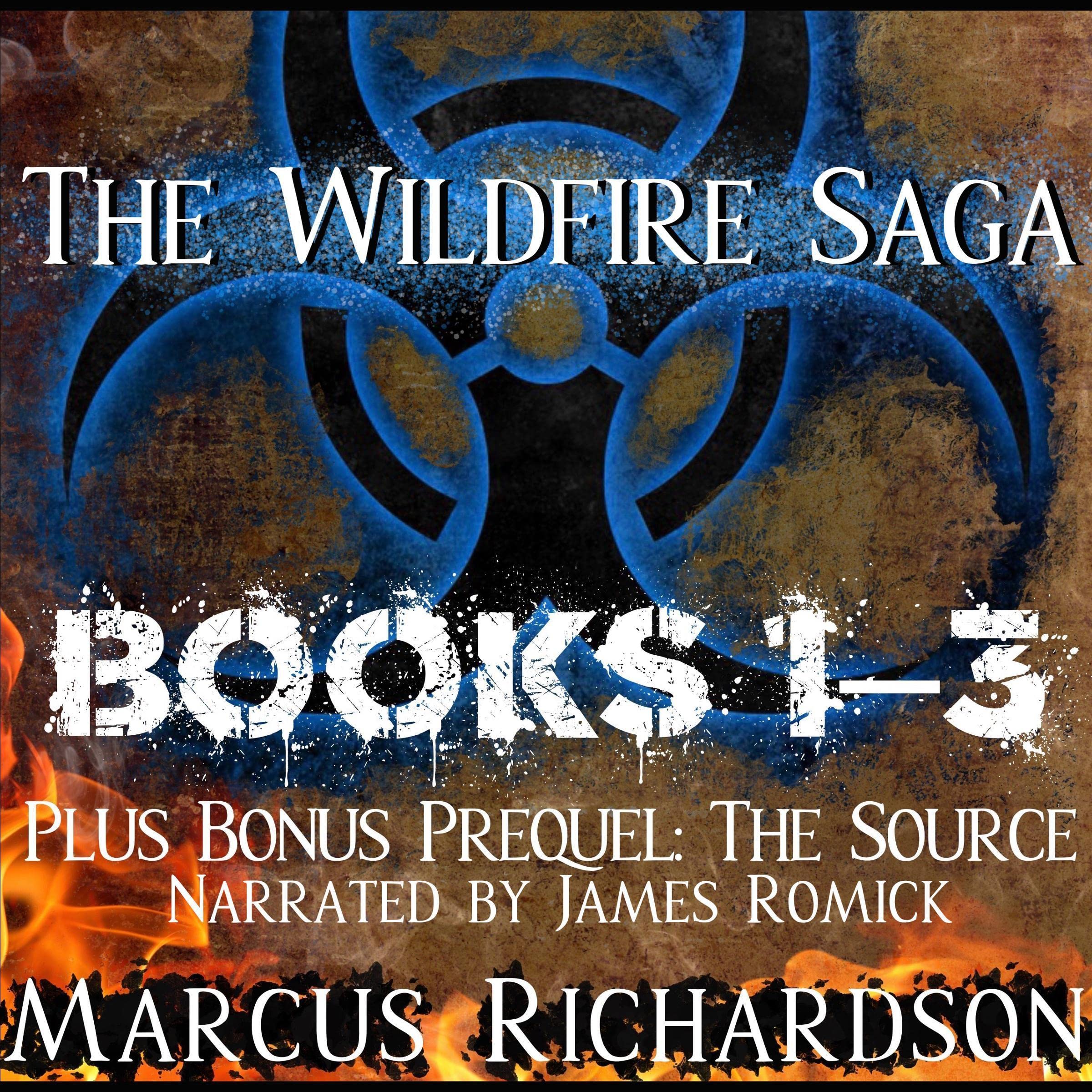 Cover art for The Wildfire Saga, Books 1, 2, & 3
