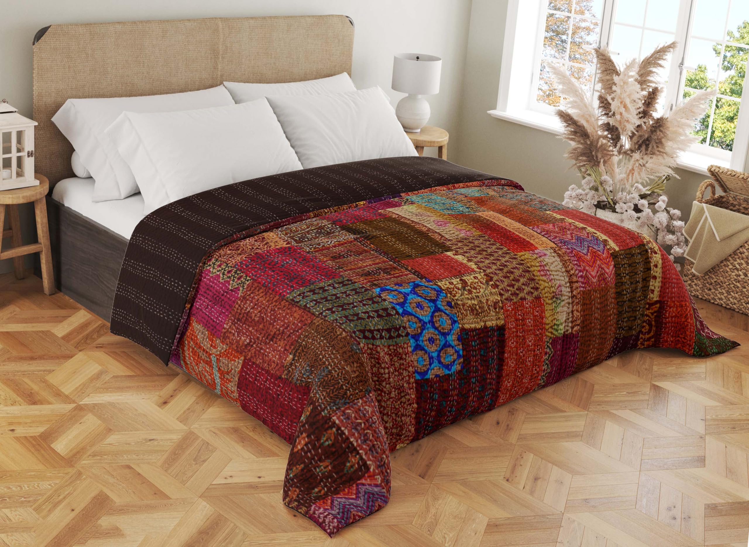 Amazon.com: Marubhumi Quilts Indian Handmade, Reversible, Vintage