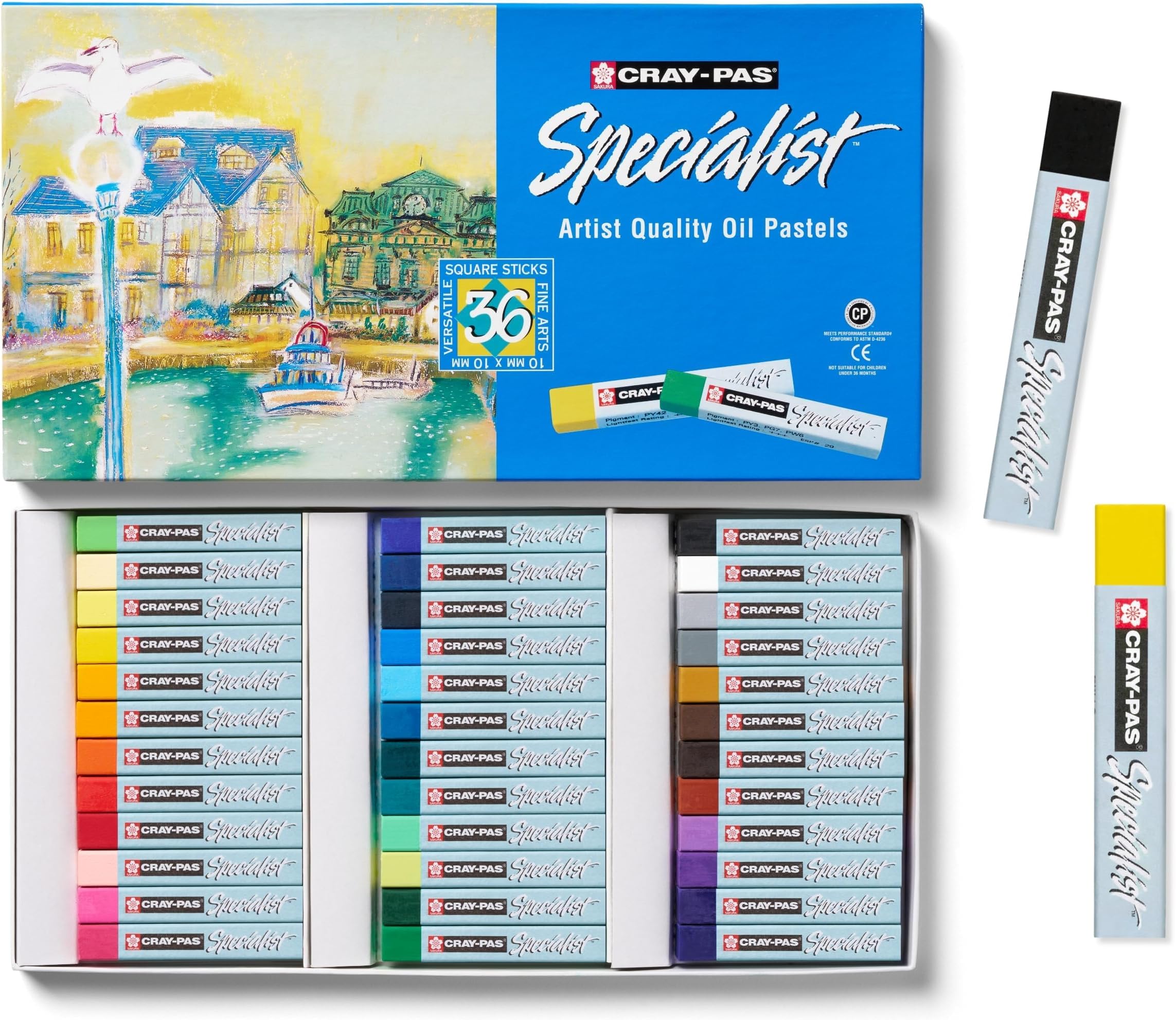 Cray-Pas Specialist Oil Pastel Set - Soft Oil Pastels for Artists - 36 Pieces