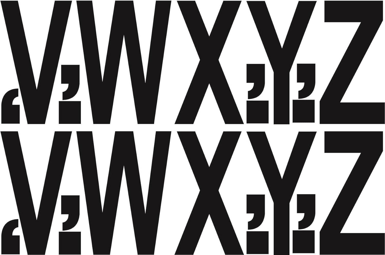8 Sheets Vinyl Letters Numbers Stickers, 2 Sets 26 Alphabet (A-Z) Capital Letter and (0-9) Number Decals for Mailbox Signs Window Door Cars Trucks Home Business Address Bin lockers (Black, 3 inch)
