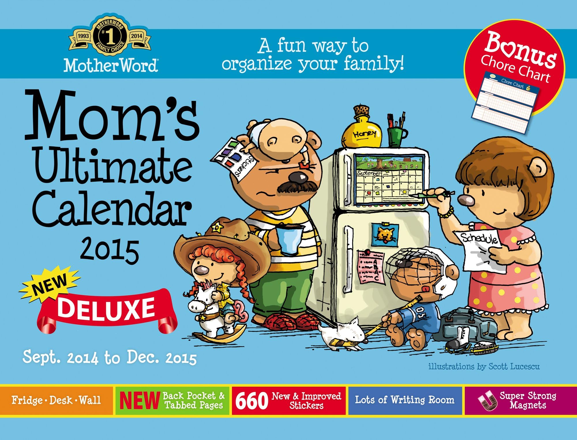 Mom's Ultimate 2014 - 2015 Calendar Calendar – Wall Calendar, June 24, 2014