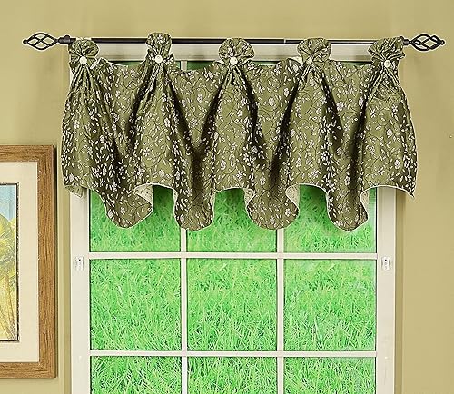 Vista 69 de Today's Curtain Lexington Panel 55 pulgadas de ancho x 84 pulgadas de largo, crudo/salvia