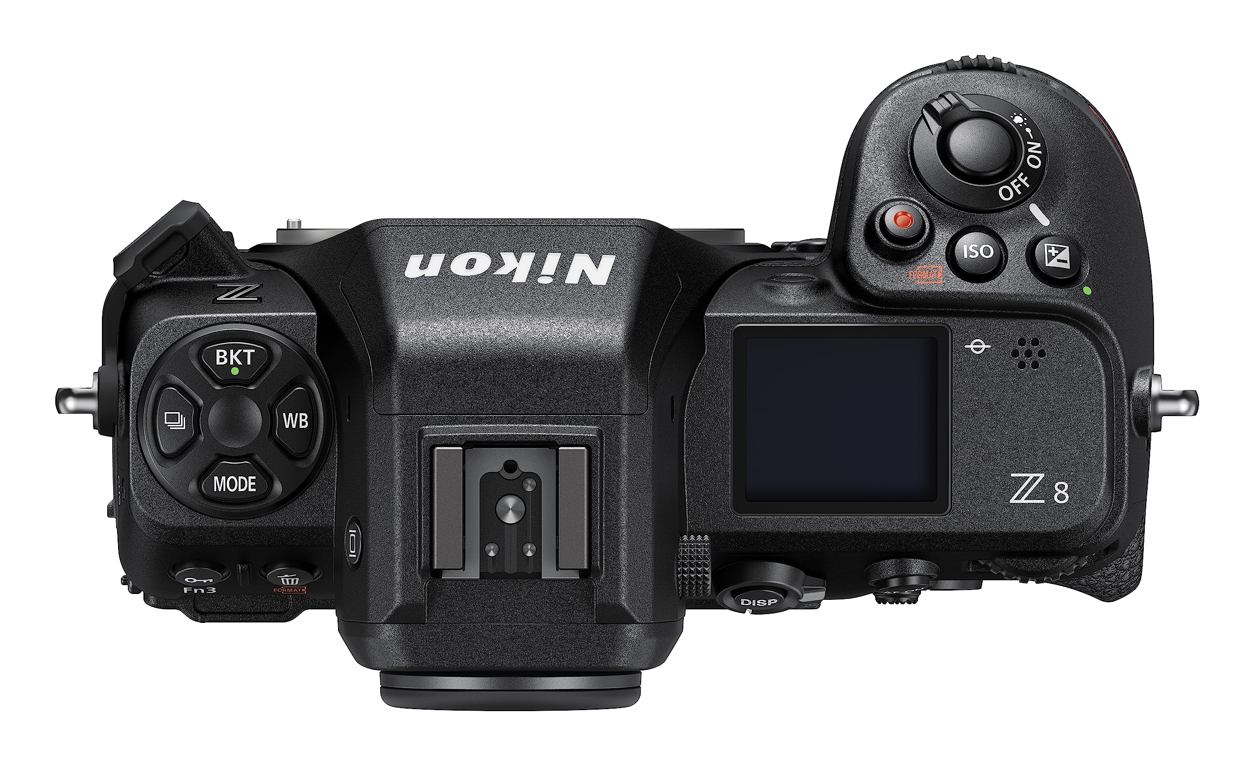 Nikon Z8 Body Fotocamera Mirrorless Full Frame, CMOS stacked da 45.7 MP, Expeed 7, Filmati 8.3K, 120 fps, due porte USB-C, AF con Deep-Learning, Nero