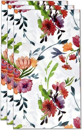 Miniatura 4 de Gift Boutique 100 servilletas florales de acuarela desechables de papel flor jardín cena servilleta de mano para baño polvo habitación fiesta