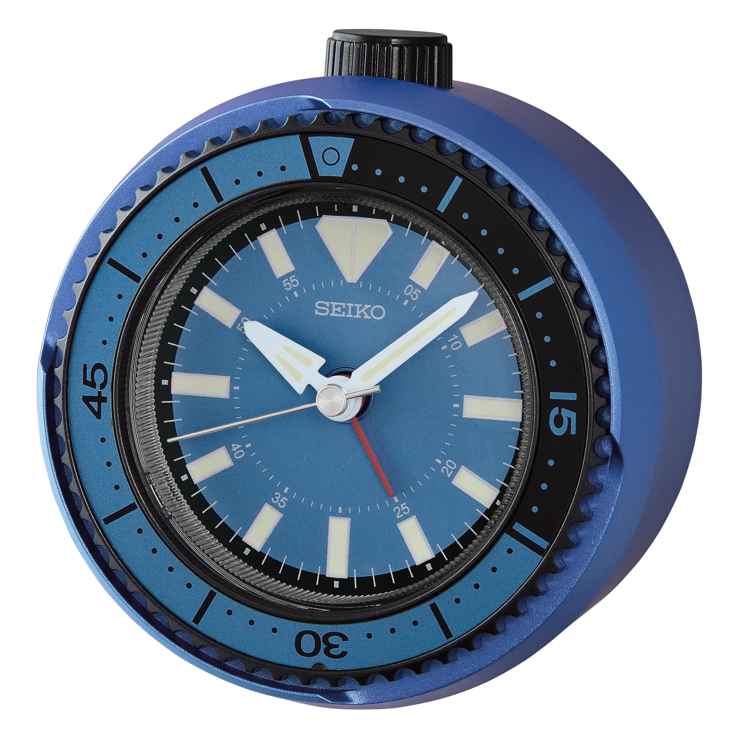 Seiko Clocks Alarm Clock, Blue, Standard