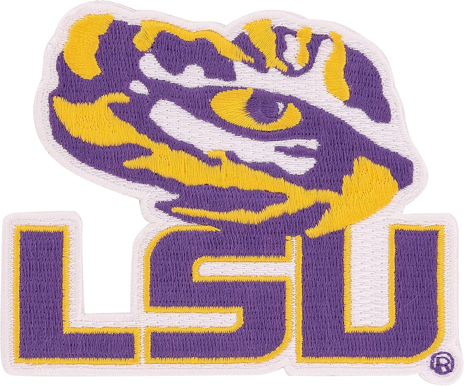Desert Cactus LSU Patch – Embroidered Iron On/Sew On Applique for Blazers, Jackets, Backpacks, Bags, Hats & Tactical Gear – LSU Tigers (Patch - Design B)