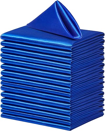 100PCS 30*30cm Satin Napkin Square Washable Soft Smooth Fabric Table Napkin For Wedding Banquet Party Hotel Restaurant Decor - 15 - View #10