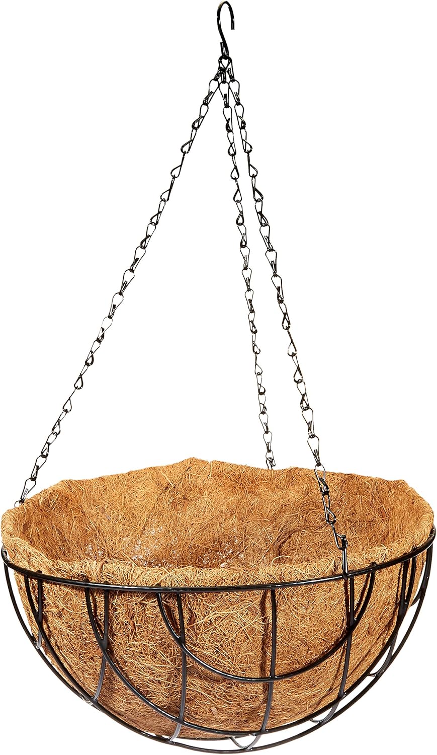 Mintcraft GB-4337-3L Coco Lined Hanging Planter, 14-Inch : Patio, Lawn & Garden