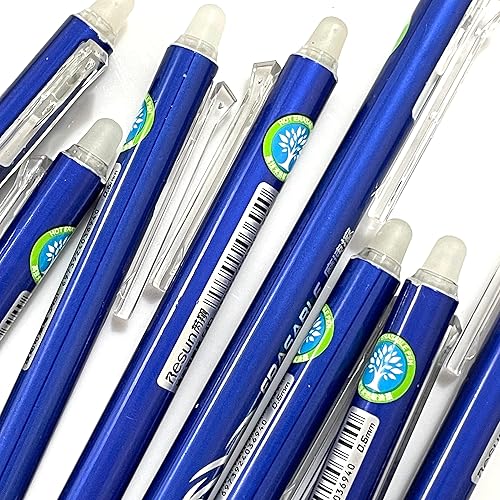 Miniatura 6 de sencoo Paquete de 5 bolígrafos de gel retráctiles y borrables de tinta azul para estudiantes, papelería, oficina, premios escolares, bolígrafos de