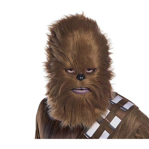 Rubie's Star Wars Chewbacca Maske für Erwachsene, Mehrfarbig, Einheitsgre