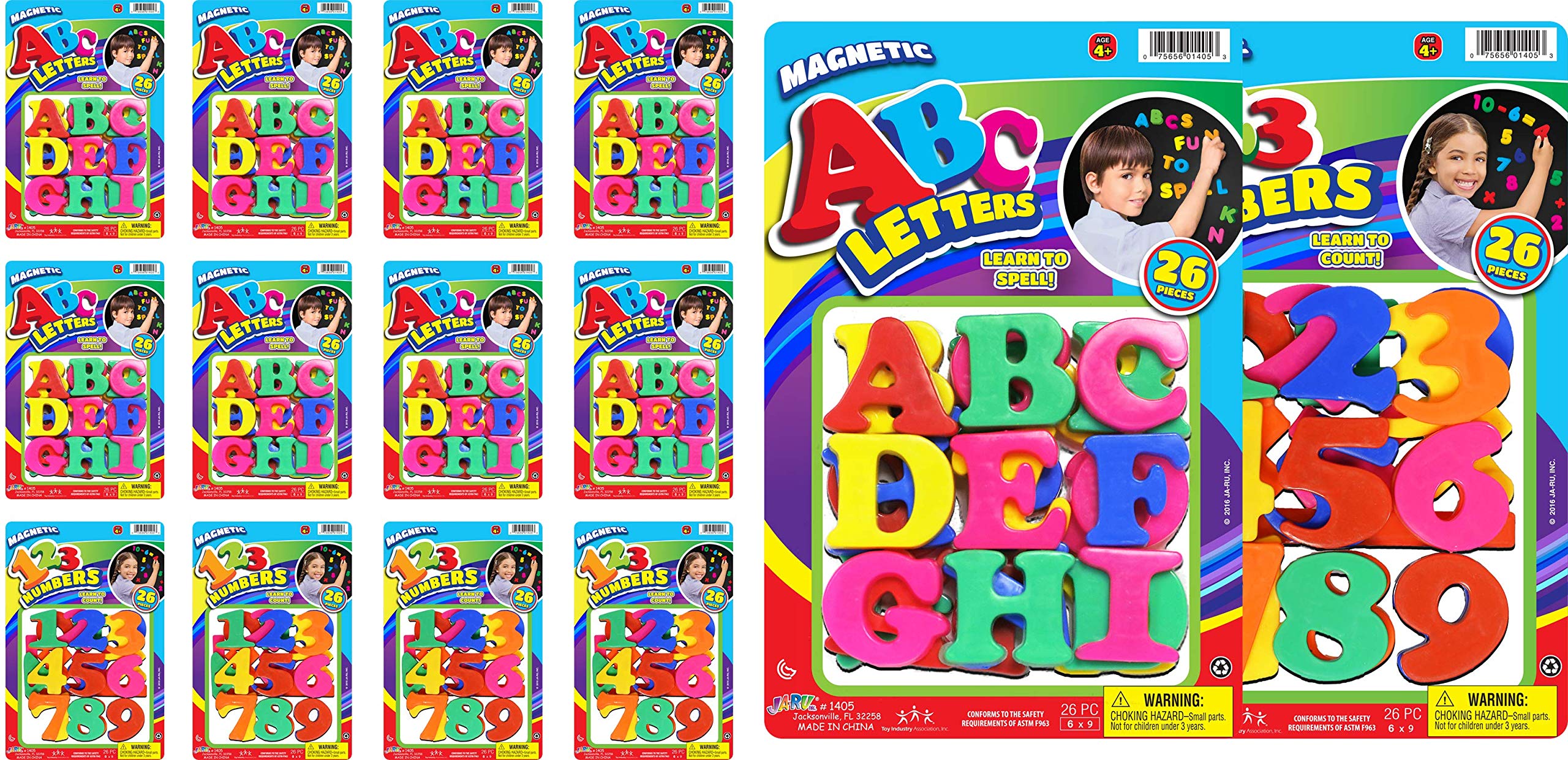 Amazon.com: JA-RU Uppercase Magnetic Letters and Numbers for